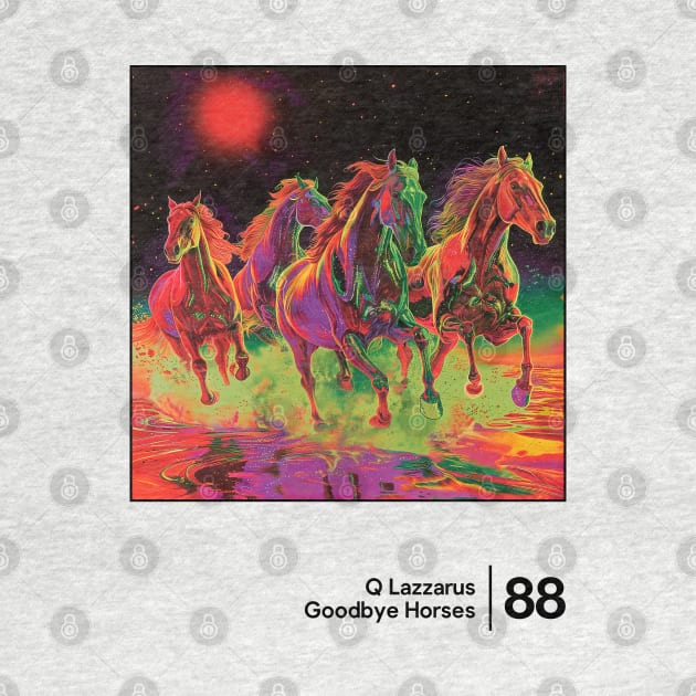 Goodbye Horses / Original Graphic Artwork Design by saudade